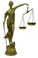 KALARAMBH Kalarambh Justice Lady (Nyay Murti) Brass Collectible Handicraft Idol for Office, Home & Justice Related (Judge & Lawyer etc) use (18.25 Inch Yellow) BH03017