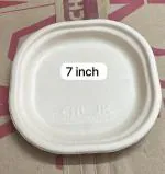 GO Green CHUK 7 inch Sugarcane Bagasse Snack Plate