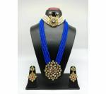 Gyaan Jewels Handmade Gold Plated Brass Earring and Necklace Set Maroon (Women, Girls, Baby Girls) (Pack of 1) Free Size