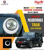 FALCON CAR HEAD LIGHT COVER CHROME FOR THAR 2020 ONWARDS