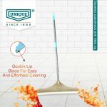 UNIQUE SWEEPY wiper for Bathroom floor cleaning Foldable short Metal Handle Rod & virgin plastic Blade (12x36in) with double lip TPE Rubber for floor drying (pack of 1)