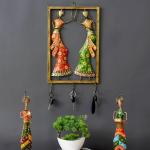Craft Tree Iron Multicolour Lady Frame With key Holder