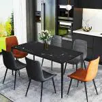 KING WORLD EMPIRE Black Marble Contact Paper Black Marquina Marble Wallpaper for Countertops Waterproof Counter Top Stick Paper Self Adhesive Wall Paper for Worktop Kitchen Bathroom Counters