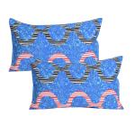 Gharsaaz Multicolor Printed Polycotton Pillow Covers Set of 2