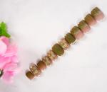 Gleevia Acrylic Multicolor 24 Tips Pre-Designed Reusable Fake Nails With Glue, Pusher And Filer - Presson384