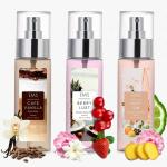 EM5 Pack of 3 Body Mist Long Lasting Moisturizing & Hydrating Body Mist With Aloe Vera & Vitamin E