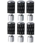 Harmonus,Aluminum Curtain Bracket with SS Support,CP/Wengi Finish,3 Set (3 Set = 6 PCS),HALC03