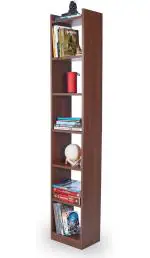 VADIX Engineered Wood Bookshelf Multipurpose Home Decor Storage Rack Bookcase Showcase Organizer for Living Room Kitchen (7 Shelf Rectangular Bookrack) (Brown)
