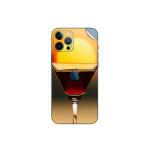 GADGETSWRAP Printed Vinyl Skin Sticker for Apple iPhone 12 Pro - Sunset Brown Cocktail Bokeh Sun