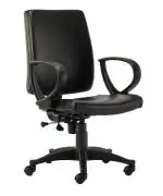 HOF F503 Medium Back Ergonomic Work from Home Leatherette Executive Revolving Office Chair