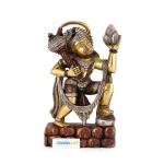 CraftVatika Multicolor Brass Hanuman Statue 22.86 x 12.7 cm