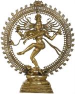 IDOL COLLECTIONS Golden Brass Lord Shiva As Nataraja Idol l GOD IDOLS