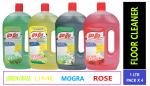 GOGO Floor cleaner 1 Ltr. Pack ( Lemon Grass, Lime, Mogra, Rose)