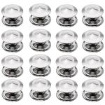 Rawk Stainless Steel Diamond Knob For Drawer Cabinets and Cupboards,Drawer Pulls,Drawer Knobs and Pulls Handle for Kitchen Cabinets Home Interior Decor (Silver , Pack of 16, Chrome Polish )