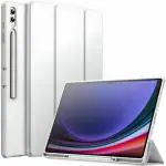 ProElite Cover for Galaxy Tab S9 FE+/S9 Plus 12.4 inch Cover, Soft Flexible Flip Case with S Pen Holder for Samsung Tab S9 FE Plus/S9 Plus 12.4 inch, Support Auto Sleep Wake, [Recoil Series] - Grey