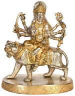 Idol Collections Golden, Silver Brass Goddess Durga Idol