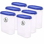 KEAHA Plastic Air Tight Kitchen Storage Containers Set, BPA-Free pack of 12