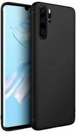 XOVO Back Cover for Honor Huawei P30 Pro (Black, Dual Protection, Silicon, Pack of 1)