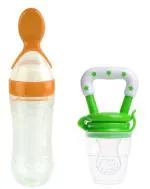Manan Shopee Kids Multicolor Silicone Ceralac Feeder & Baby Nibbler Fruit (Pack Of 2)