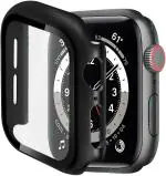 MIFKRT Screen Guard For Apple Watch Series 5, Apple Watch Se, Apple Watch Series 4, Apple Watch Series 6 , Black