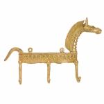 Kalarambh Brass Horse Key Holder For Home Handicraft Art -9 x 1 x 6 Inch (L x W x H)
