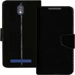 Slugabed Flip Cover Magnetic Leather Wallet Case Shockproof TPU for Jio Phone Next/JioPhone Next/Jio Next (Black)