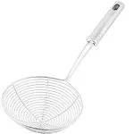 Sakoraware Heavy Duty Professional Stainless Steel Deep Fry Jhara Wire Skimmer for Oil Extraction