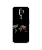 Casotec Map Country DesignPrinted Silicon Soft TPU Back Case Cover for Oppo A9 (2020)