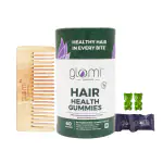 Glomi Gummies Biotin Hair Gummies for Stronger Hair and Shinier Skin & Nails | 60 Day Pack | With High Potency Biotin, Zinc, Folic Acid & Multivitamins |Kaccha Mango Flavored | Zero Sugar | 60 Gummies