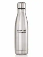 Stainless Steel Double Insulated Wall Vacuum Bottle, Hot & Cold for 24 Hours 500 ml Bottle (Pack of 1, Silver)
