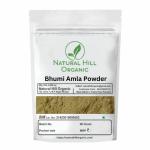 Natural Hill Organic Pure Natural Bhumi Amla Powder 100 Grams For Liver Cleanse | Improves Hemoglobin Level And Digestion | Effective In Joint Pain | preservatives Free ( Zipper Pack With Safety Seal ) With 100g Mu