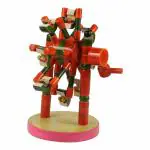 Channapatna Toys Wooden Giant Wheel/Ferris Wheel Toy for Kids ( 1 Years+) - pack of 1 - Multicolor | Sensory & Fine Motor Skills | Encourages Curiosity & Movement | Useful for infant stimulation therapy
