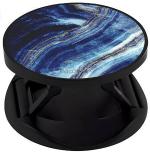 Eggshell Black Silicone Mobile Finger Grip Back Holder for All Basic Cell Phone And Tablets