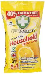 Greenshield Anti Bacterial Household Surface 70 Wipes Pack,40%Extra free