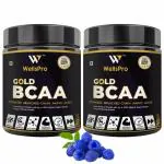 WellsPro Gold BCAA 4:1:1 Blue Raspberry Powder 250 g (Pack of 2)