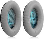 SYGA Headphones EarPads Cushions Replacement - Compatible with Bose QuietComfort 15 QC15 QC25 QC2 QC35/ Ae2 Ae2i Ae2w SoundTrue & SoundLink (Around-Ear Series Only) (Light Grey & Blue Font)