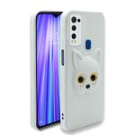 Sonty Vivo Y30 White Faux Leather Shock Proof Mobile Back Cover