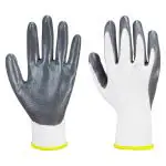 Robustt Nylon Nitrile Coated Industrial Safety Hand Gloves(Pack of 20) Anti-Cut | Cut Resistant | Heat Resistant | Industrial Use | for Finger and Hand Protection.