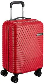 American Tourister Trolley Bag For Travel | ELLEN 55 Cms ABS Hardsided Small Cabin Luggage Bag | Suitcase For Travel | Trolley Bag For Travelling, Red