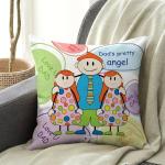 Indigifts Dad Anniversary Gift Love You Dad Printed Multi Cushion Cover 12x12 inches with Filler - Fathers Day Gifts, Gift For Papa Birthday, Gift For Papa, Daddy Gifts, Papa Gift Item