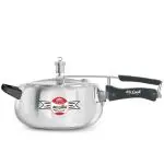 MR COOK By United Metalik Super Shine Aluminium Induction Base Pressure Cooker with Inner Lid, 5 Ltr