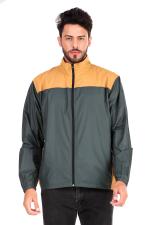 PEENAKIN Men's All Weather Windcheater Military Green and Mustard - L size