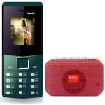 Royal Mobisol Thunder Keypad Basic Mobile Phone, 2500 Mah Battery, Wireless FM Radio, Dual Sim With Wireless Bluetooth Portable Mini Speaker