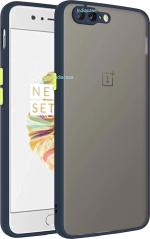 TRIFTY Blue Plastic Translucent Smoke Back Cover for Oneplus 5|MOBILE COVER|COVER|BACK COVER|MOBILE CASE|FLIP COVER