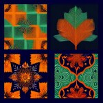 Love Creation A4 Size poster print for creative wall art- blue-rhapsody-digital-art-print-7097( Sticker)