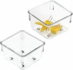 LISHONN Transparent Drawer Storage Ideal for Organizing | Mulitpurpose Kitchen 6.62cm X 6.62cm