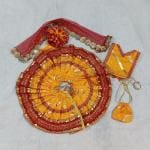 DAU JI ENTERPRISES JANMASHTAMI and SHIVRATRI Special Latest Designed Dress for LADDU Gopal JI (YELLOW Color) (Set of 1 Complete Dress of Laddu Gopal ji)(For 09 no. Laddu Gopal JI)