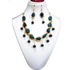 JAYA VISION ENTERPRISES Gemstone Green Aventurine Tumble & beaded Heart Chakra Choker Necklace