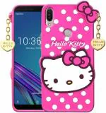 Mintak Asus Zenfone Max Pro M1 Pink and White Silicon Mobile Back Cover