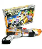 Halo Nation Multicolor Kids Gun Toy with Laser Sound and Music Flashing Lights